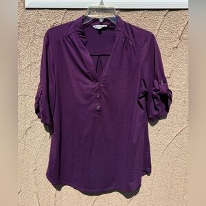 PerSeption Concept Deep Purple Blouse